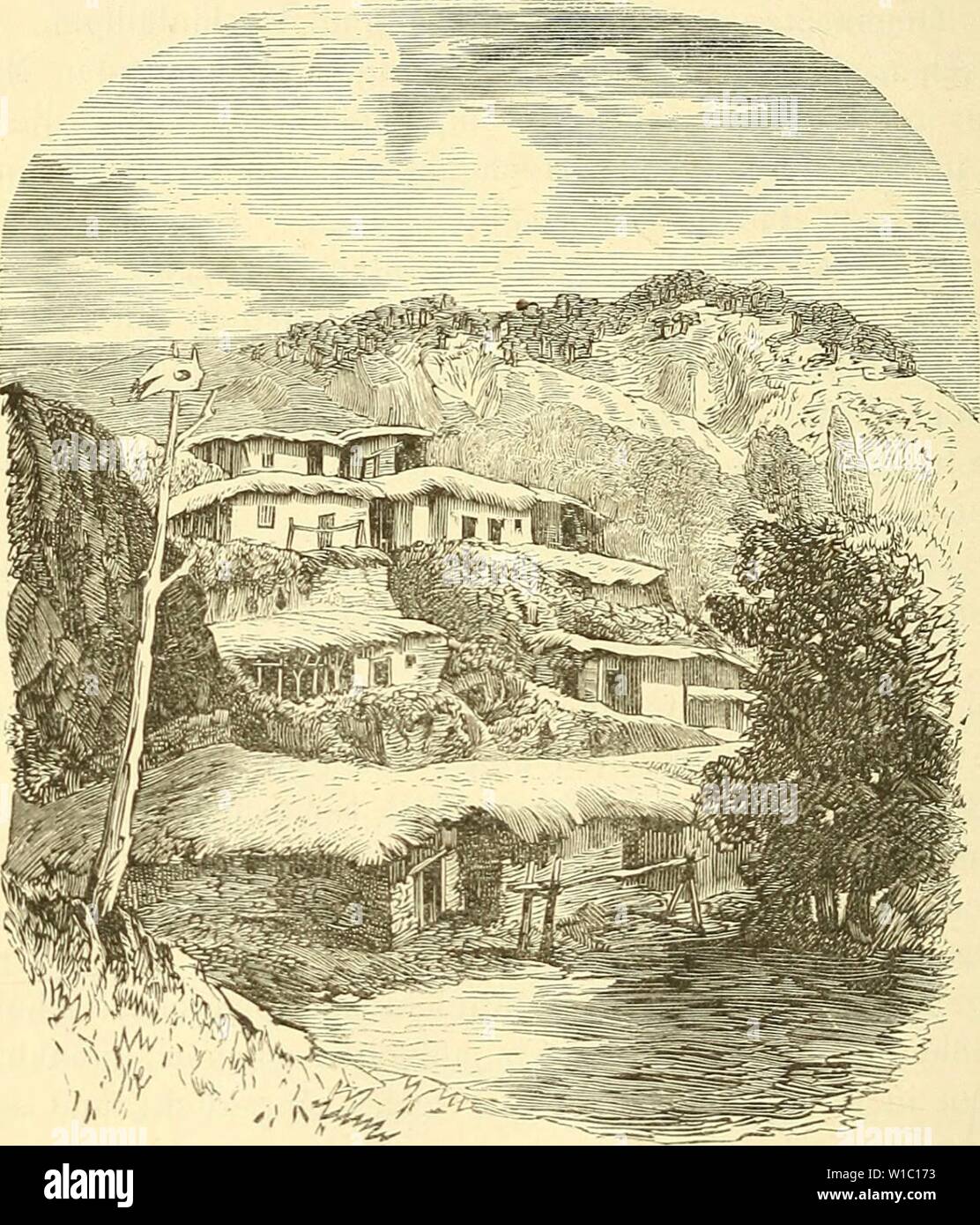 Immagine di archivio da pagina 493 di Die Insel Cypern, ihrer Physischen. Die Insel Cypern, ihrer Physischen und Organischen Natur nach mit Rücksicht auf ihre frühere Geschichte . dieinselcypernih00unge Anno: 1865 476 Mangel un Licht und der weniger gepflogenen Reinlichkeit diesmal nicht erapfehlungswerth Nach langem Hinundher- suchen fanden wir endlich in der Mitte des Dorfes eine finstere Stube, in welcher ein Webstuhl drei Viertheile des Raumes einnahm. Mit dem letzten Viertheil des Raumes zufrieden- gestellt, der gerade in modo guerra lordo um unsere mitgebrachten Betten aufzustellen und eine Art von Ti Foto Stock