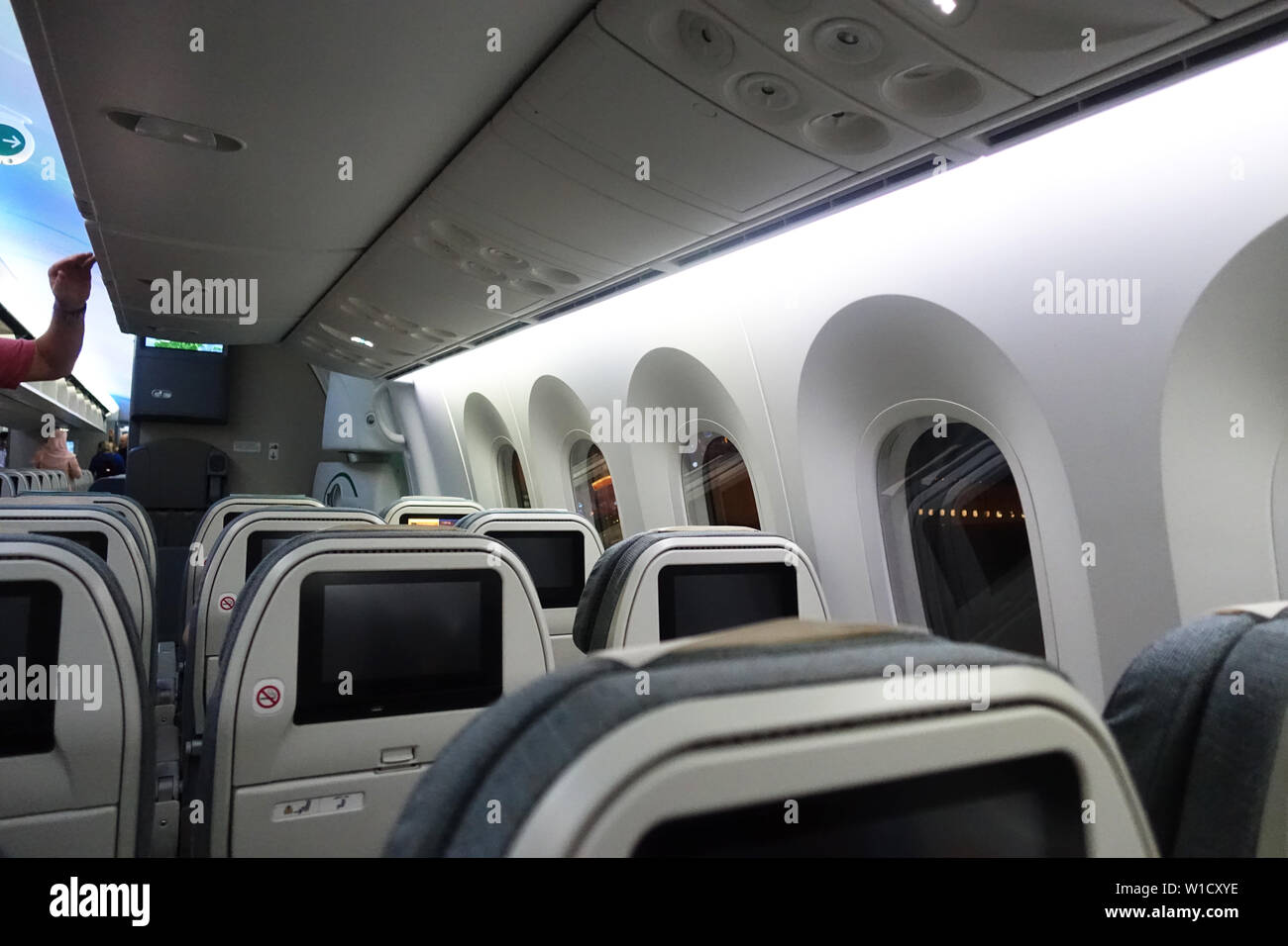 Royal Brunei Airlines Volo interno - Salotto Foto Stock