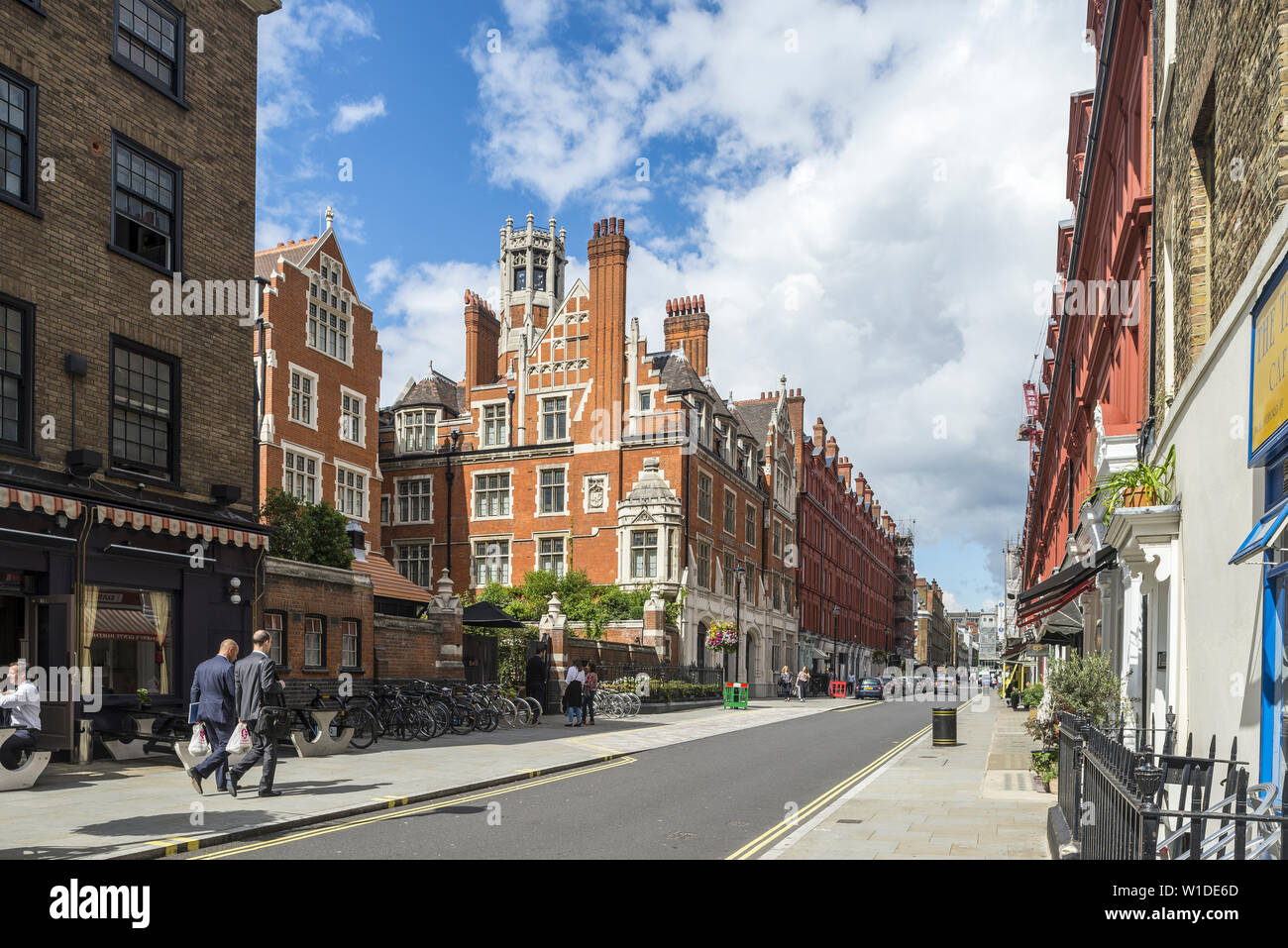Chiltern Street view guardando a nord. Londra Foto Stock