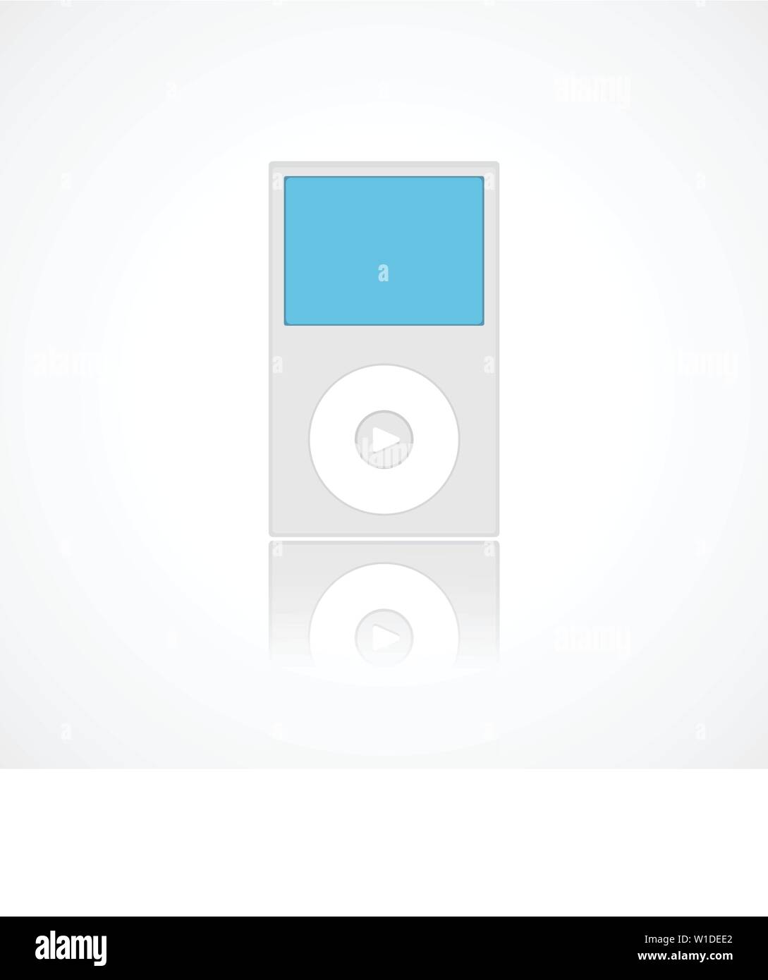 Icona Ipod vector design piatto illustrazione dello stile Illustrazione Vettoriale
