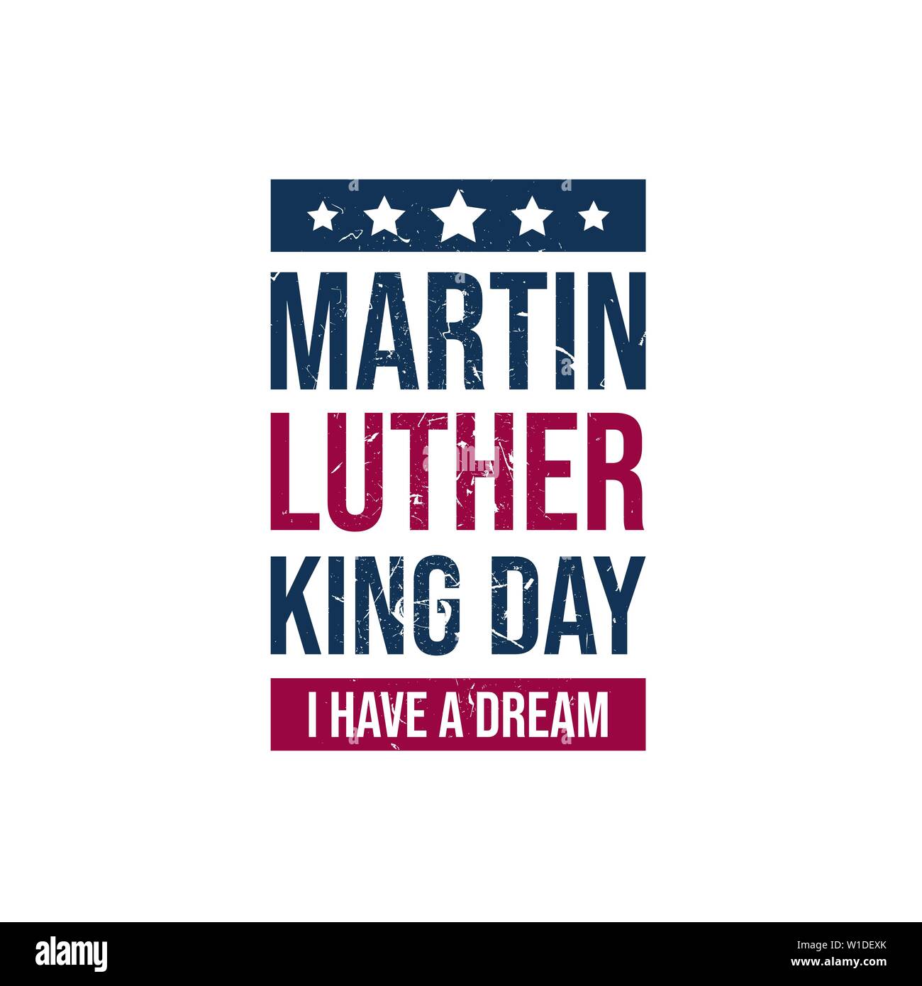 Martin Luther King Jr giorno immagine vettoriale Illustrazione Vettoriale