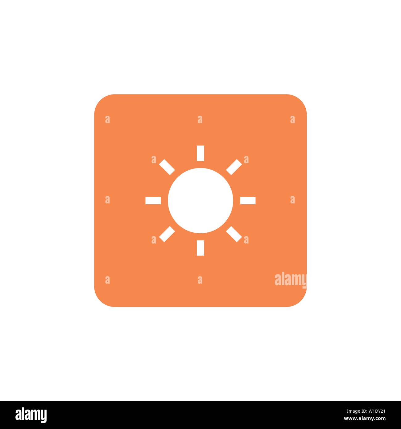 Simbolo solare icona illustrazione vettoriale. graphic design Illustrazione Vettoriale