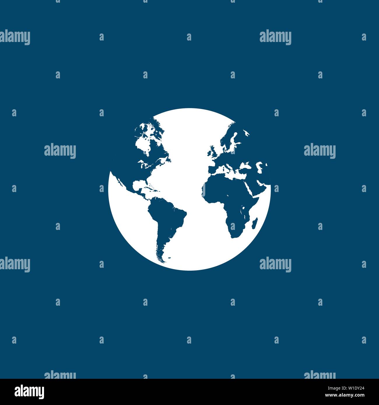 Globo terrestre icona illustrazione vettoriale. graphic design Illustrazione Vettoriale