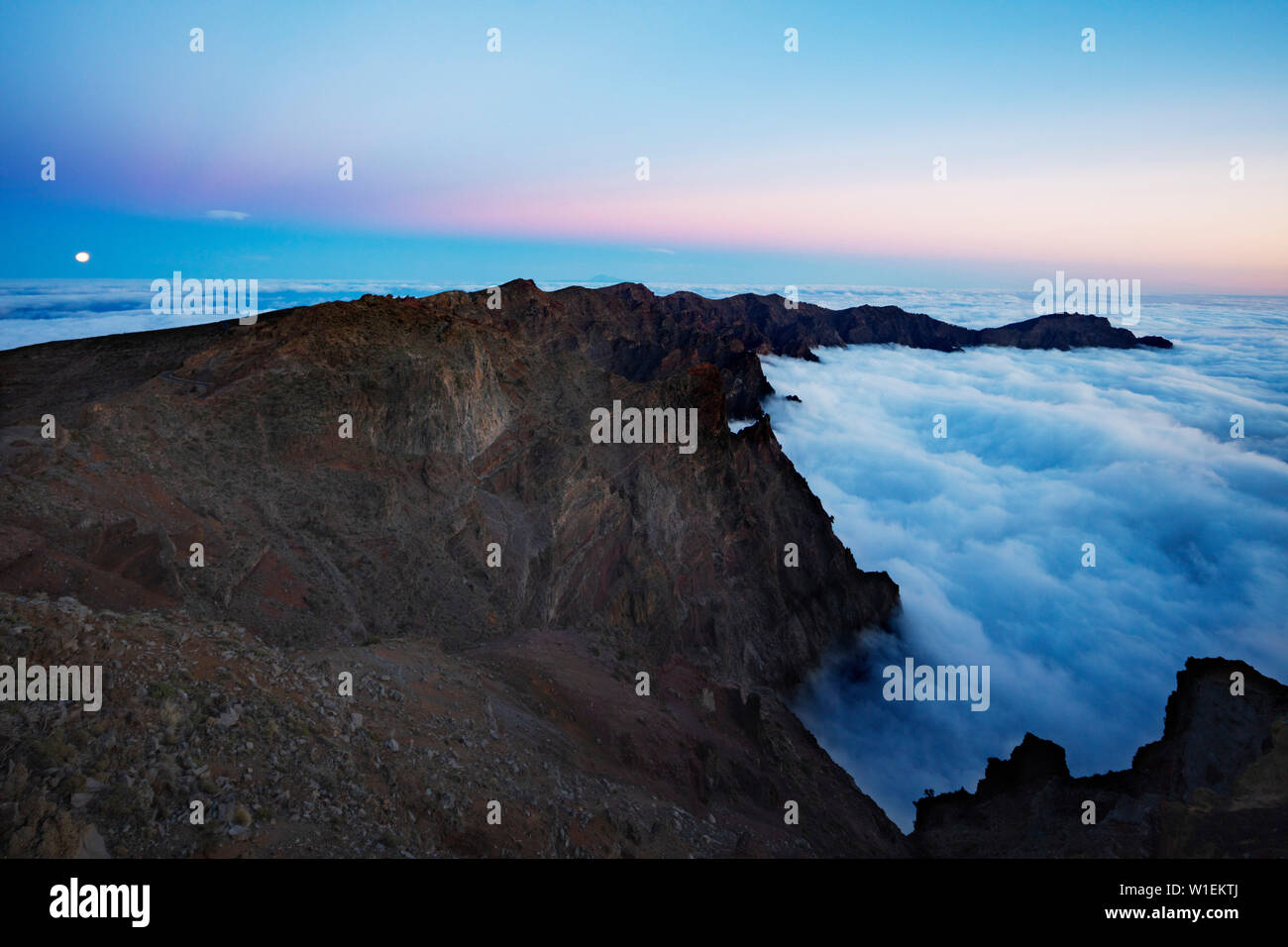 Parco Nazionale della Caldera de Taburiente, Biosfera UNESCO sito, La Palma Isole Canarie Spagna, Atlantico, Europa Foto Stock