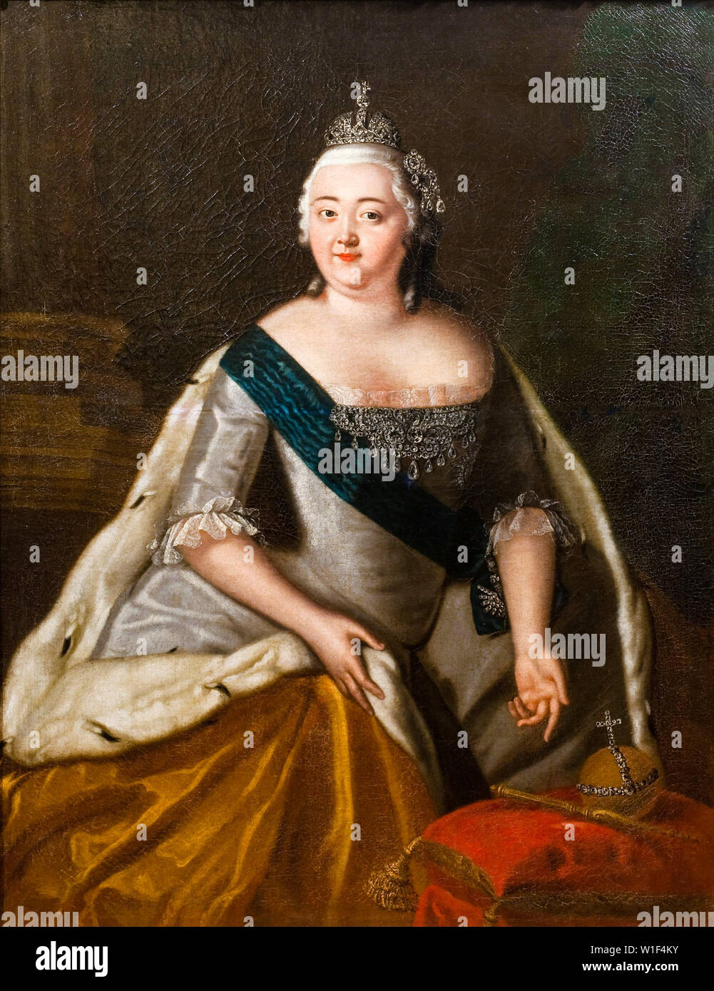 L'imperatrice Elisabetta Petrovna di Russia, 1709-1762, ritratto dipinto, 1720-1799 Foto Stock