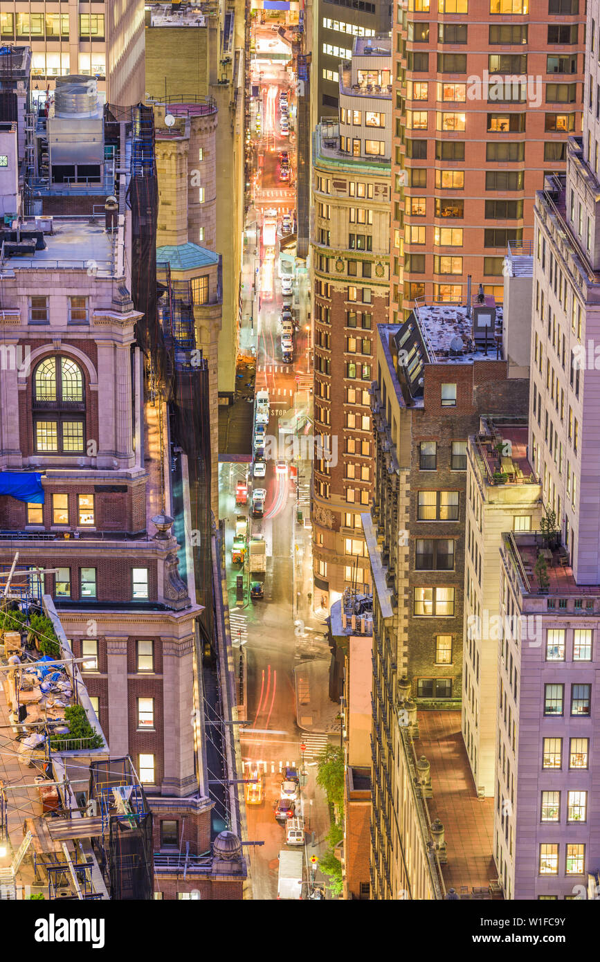 New York, New York, Stati Uniti d'America cityscape. Foto Stock