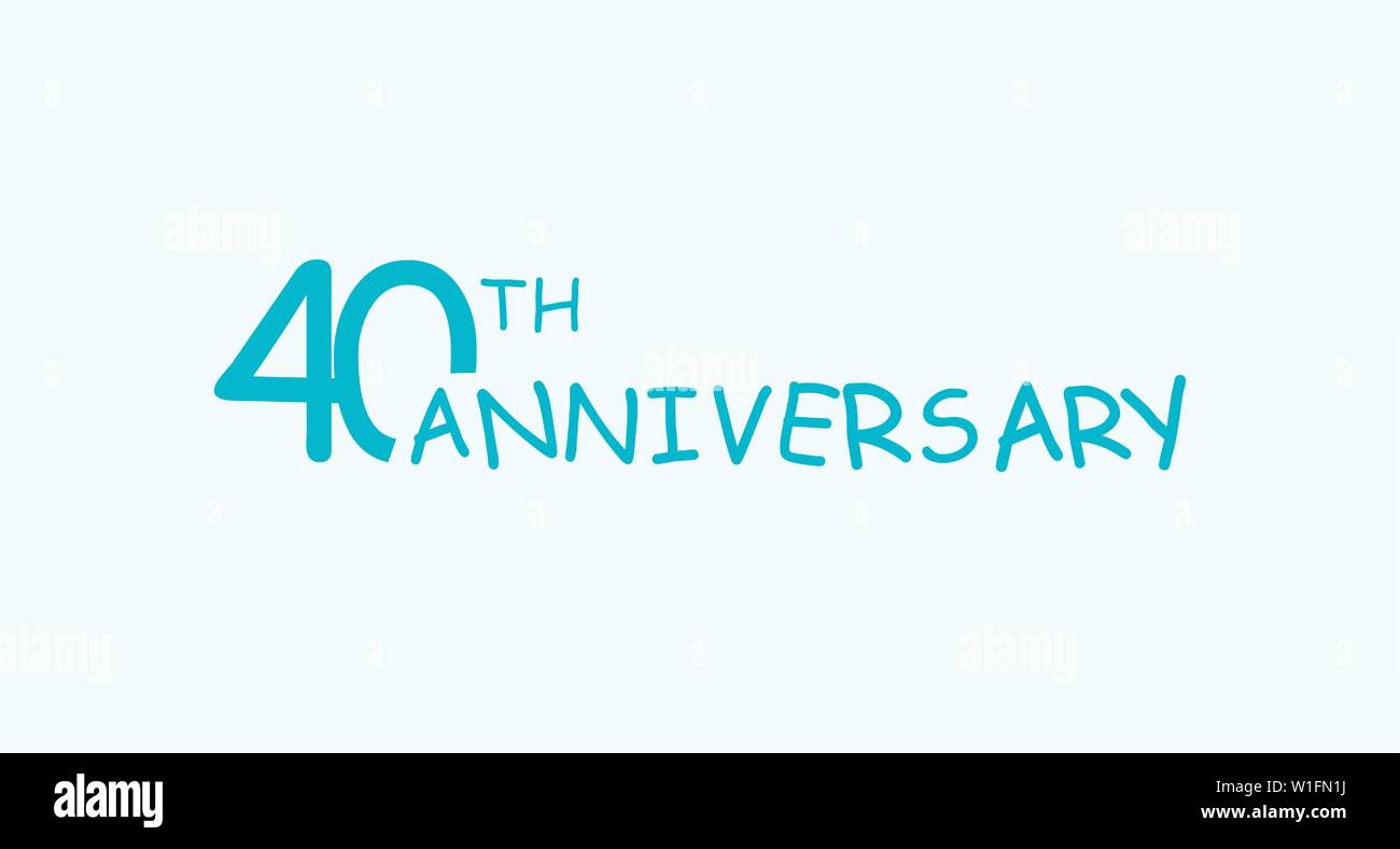 40 anniversario concetto del logo. Quarant anni icona compleanno. Isolate i numeri d'oro su sfondo nero. Illustrazione Vettoriale. EPS10. Illustrazione Vettoriale