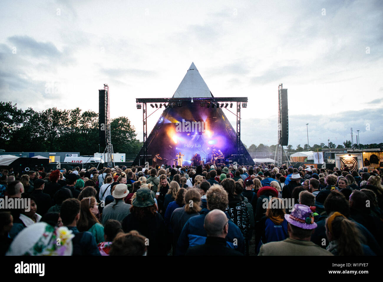 Roskilde, Danimarca. Il 1 luglio 2019. Il cantante norvegese Hoy La esegue un concerto dal vivo durante il danese music festival Roskilde Festival 2019. (Photo credit: Gonzales foto - Malthe Ivarsson). Foto Stock