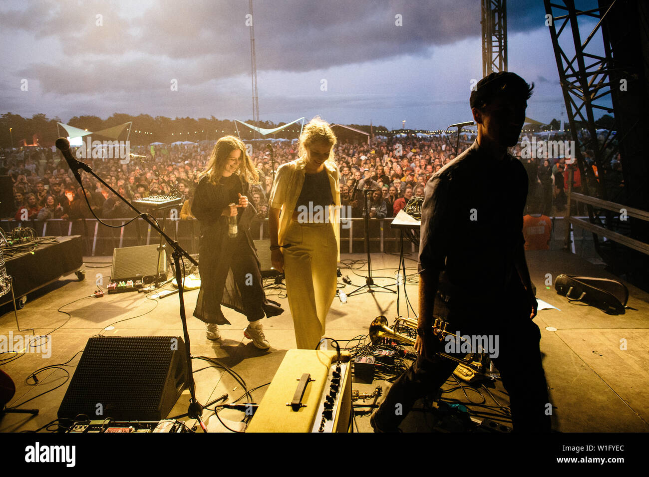 Roskilde, Danimarca. Il 1 luglio 2019. Il cantante norvegese Hoy La esegue un concerto dal vivo durante il danese music festival Roskilde Festival 2019. (Photo credit: Gonzales foto - Malthe Ivarsson). Foto Stock