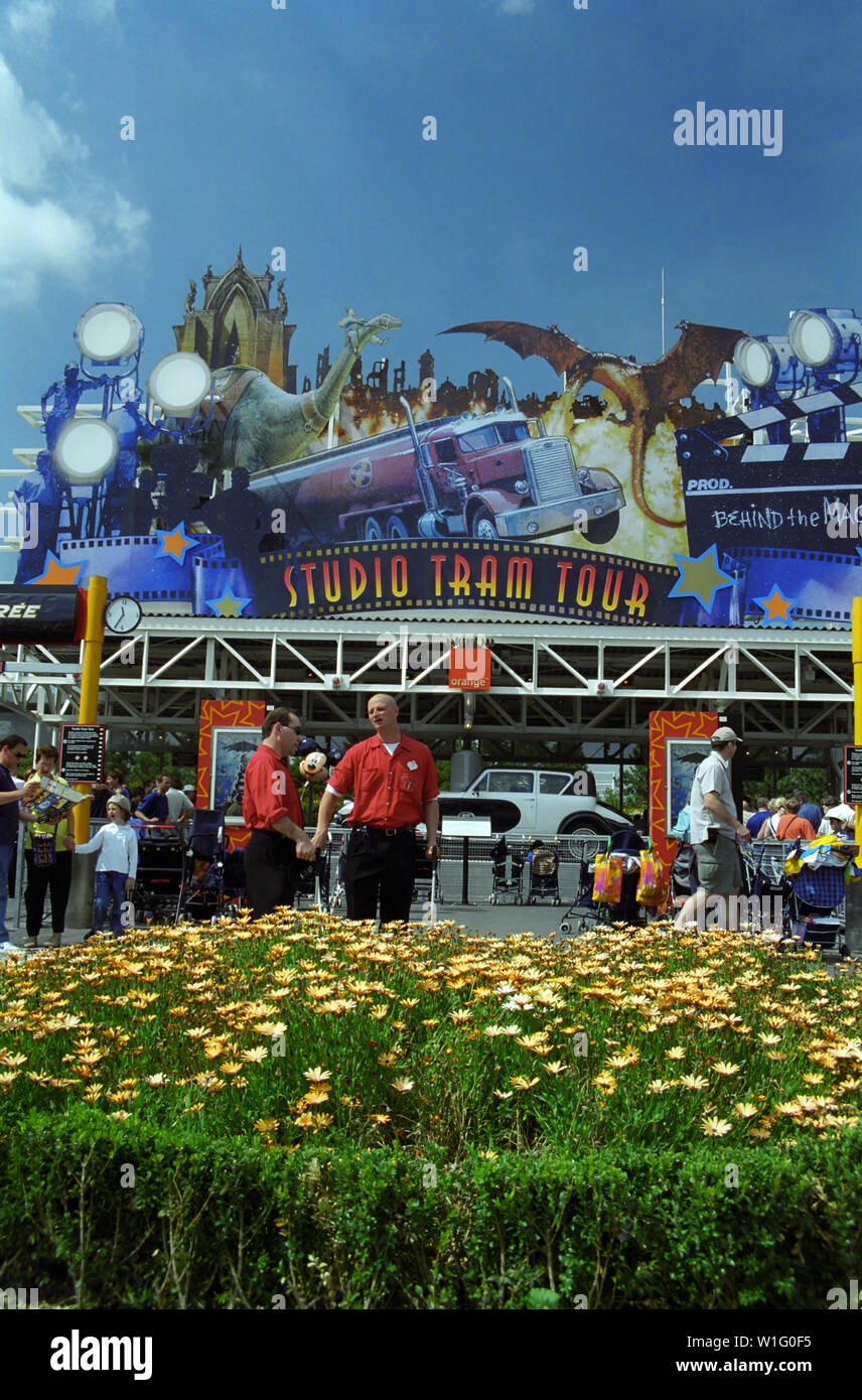 Studio Tram Tour, Walt Disney Studios Park, Parigi, Francia Foto Stock