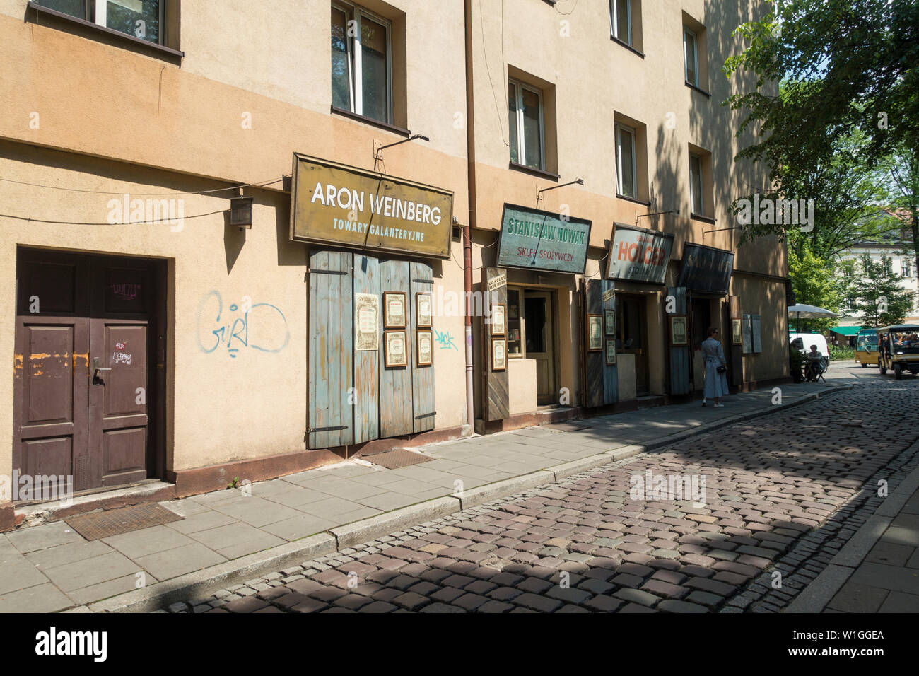 Kazimierz quartiere ebraico Cracovia, Polonia, Europa. Foto Stock