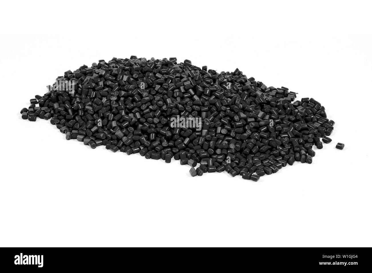 Colorata dei granuli di materia plastica. Palline di plastica. Colorante per materie plastiche. Pigmento in granuli. Foto Stock