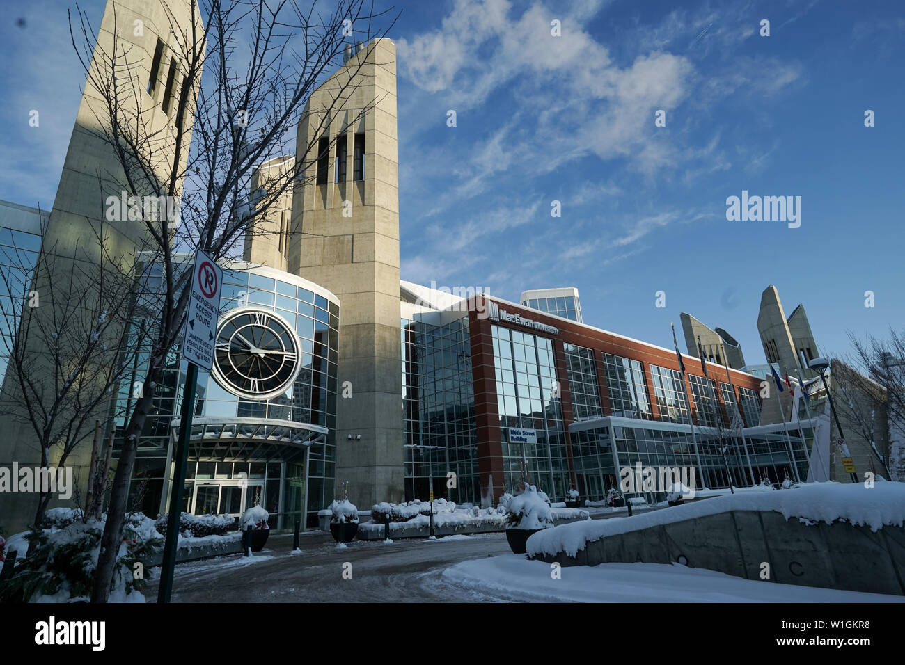 Mainentrance McEwan University di Edmonton, Alberta, Canada Foto Stock