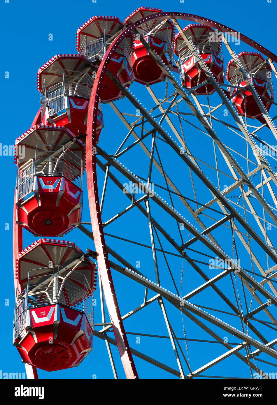 Ruota panoramica Ferris a Edimburgo, Scozia, l'Europa. Foto Stock