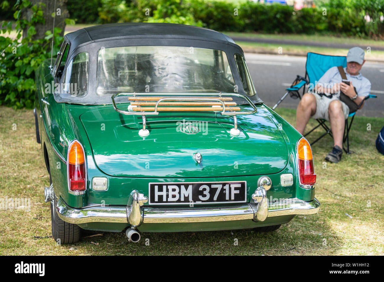 Bedford, Bedfordshire, Regno Unito. Giugno 2, 2019. Festival dell'Automobilismo.La FCM è una vettura sportiva che è stato prodotto da MG,1963-1968 Foto Stock