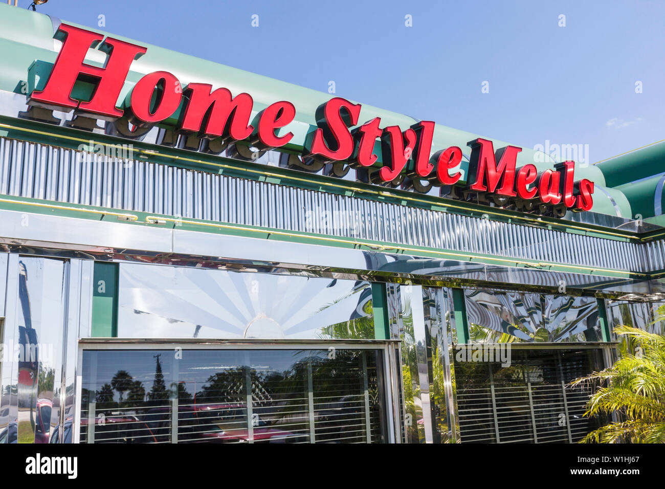 Florida Highlands County, Sebring, US Highway Route 27, Sebring Diner, nostalgia nostalgica retrò, informale, ristorante ristoranti cibo mangiare o Foto Stock