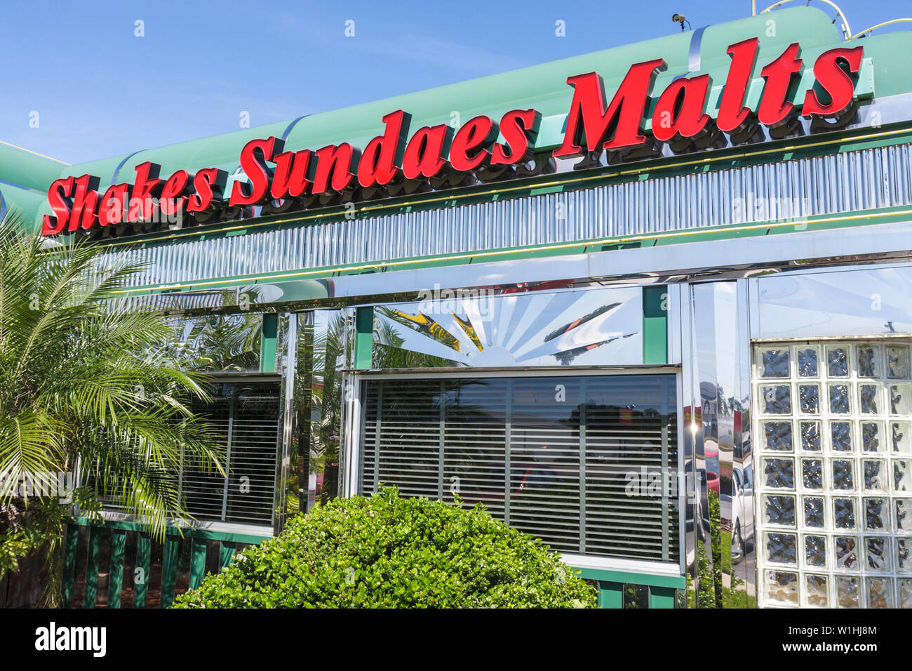 Florida Highlands County, Sebring, US Highway Route 27, Sebring Diner, nostalgia, ristoranti, ristoranti, ristoranti, cibo, caffè, servizio, cucina, Amer Foto Stock