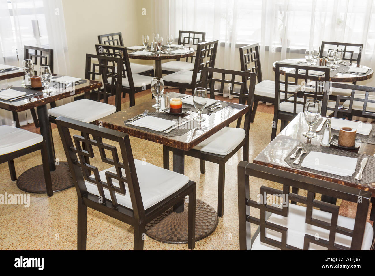 Miami Beach Florida,Collins Avenue,Circa 39,hotel,boutique,alloggio,alloggio,arredamento,interior design,lobby,cafe,ristorante ristoranti ristorazione c Foto Stock