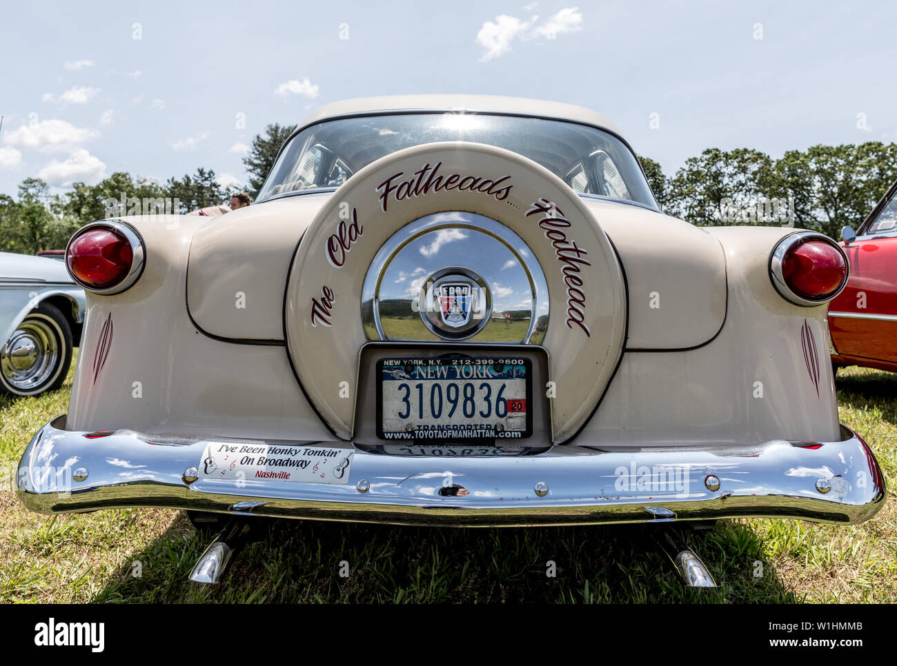 1940 classico Ford Flathead vista posteriore nello Stato di New York STATI UNITI D'AMERICA Foto Stock