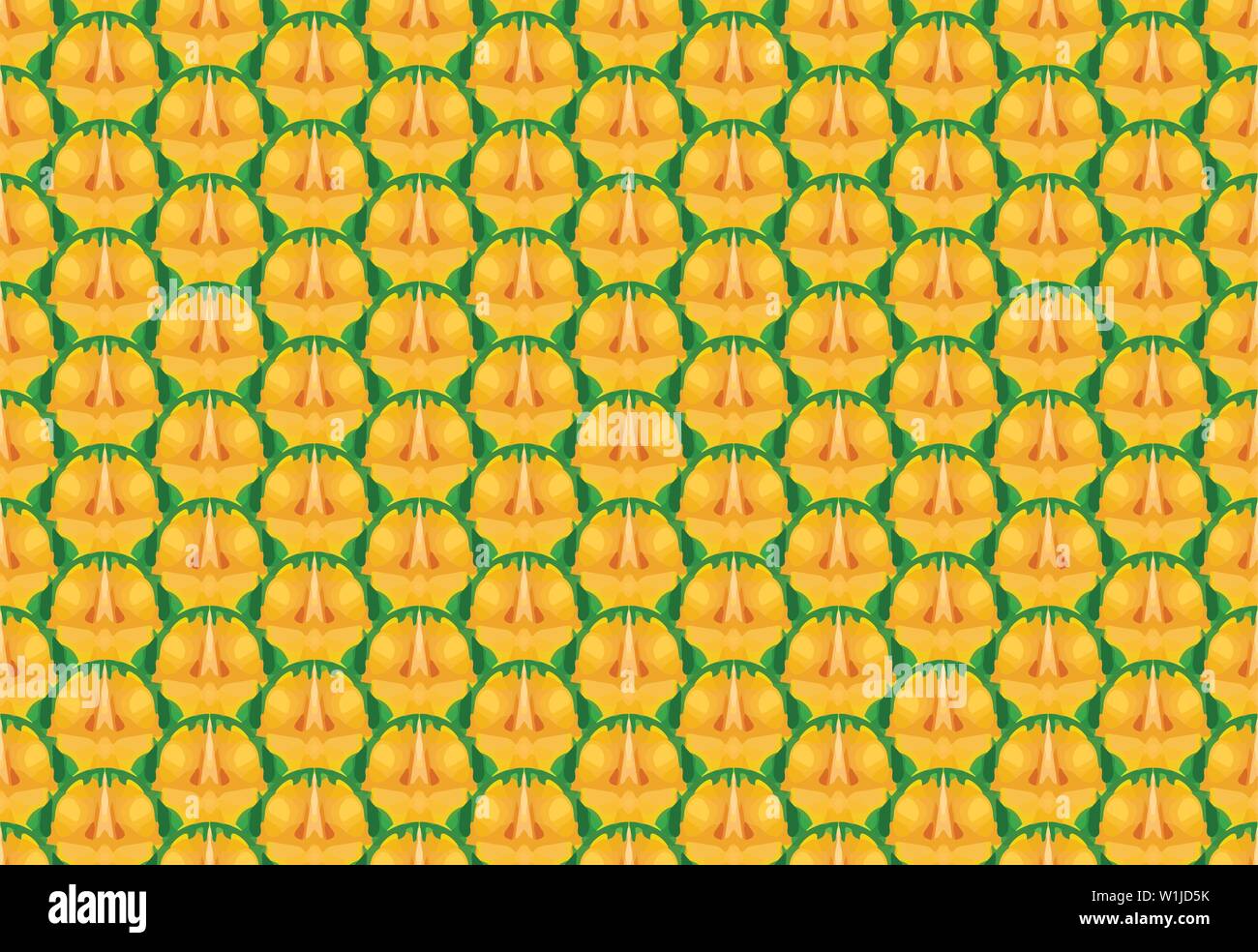 Seamless texture di ananas e disegno vettoriale Illustrazione Vettoriale