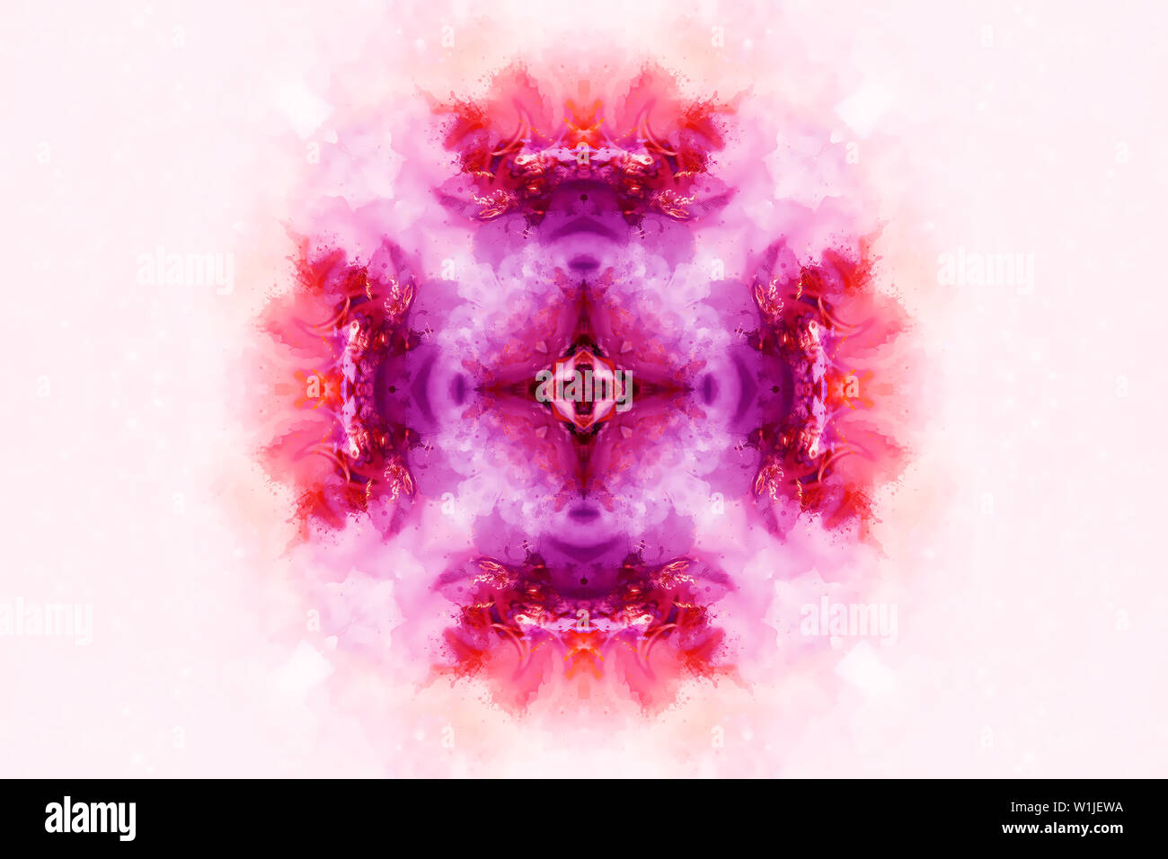 Colore struttura ornamentale e dolcemente sfocate sfondo ad acquerello Foto Stock