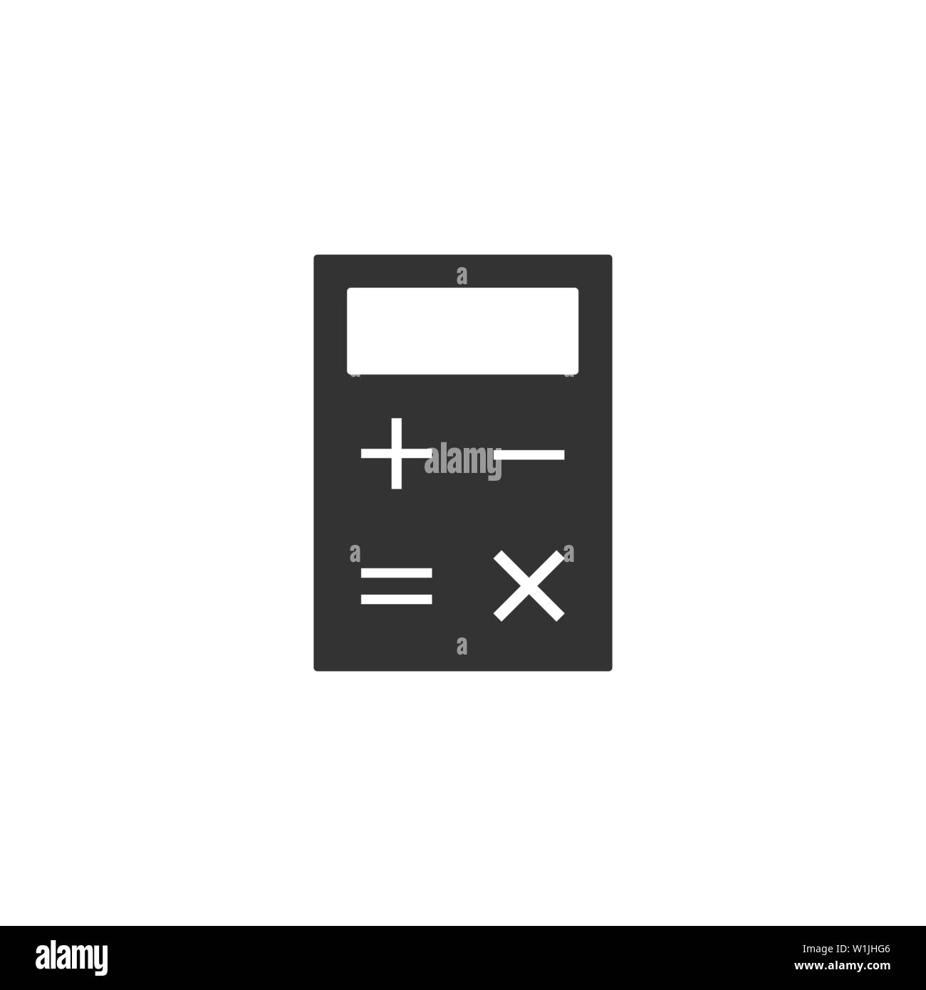 Illustrazione Vettoriale, design piatto. Attività icona Calcolatrice Illustrazione Vettoriale