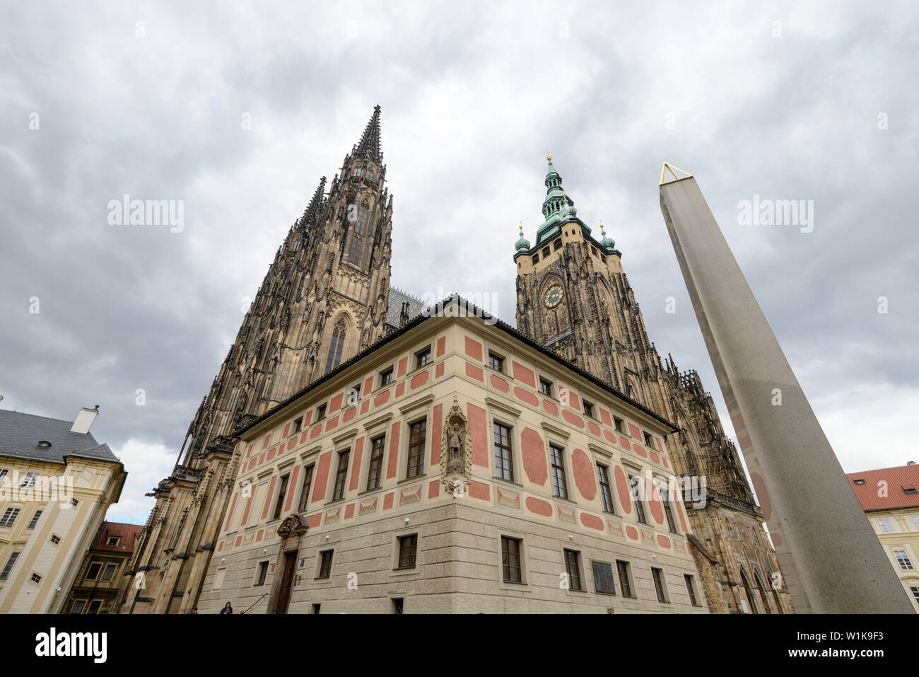 Il Castello di Praga, un complesso del castello di Praga, Repubblica Ceca. Il Funzionario ufficio del Presidente della Repubblica ceca. Foto Stock