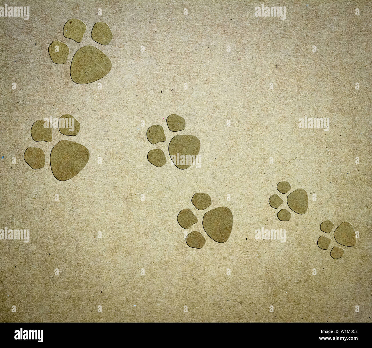 Modello senza soluzione di continuità con le icone del cane Foto Stock