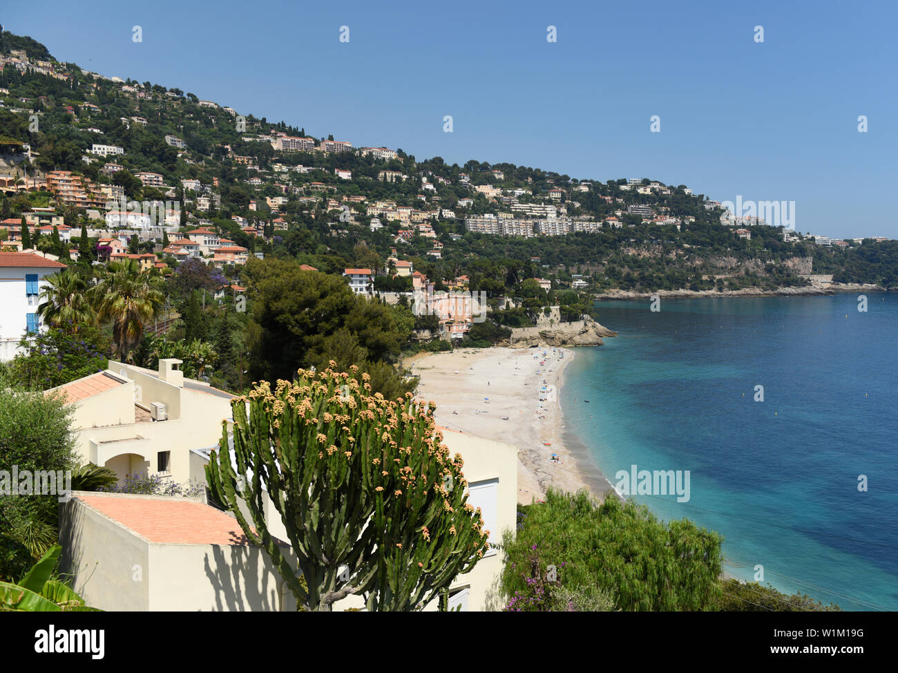 Roquebrune-Cap-Martin, Provence-Alpes-Côte d'Azur, in Francia. Cote d Azur della Riviera Francese. Foto Stock