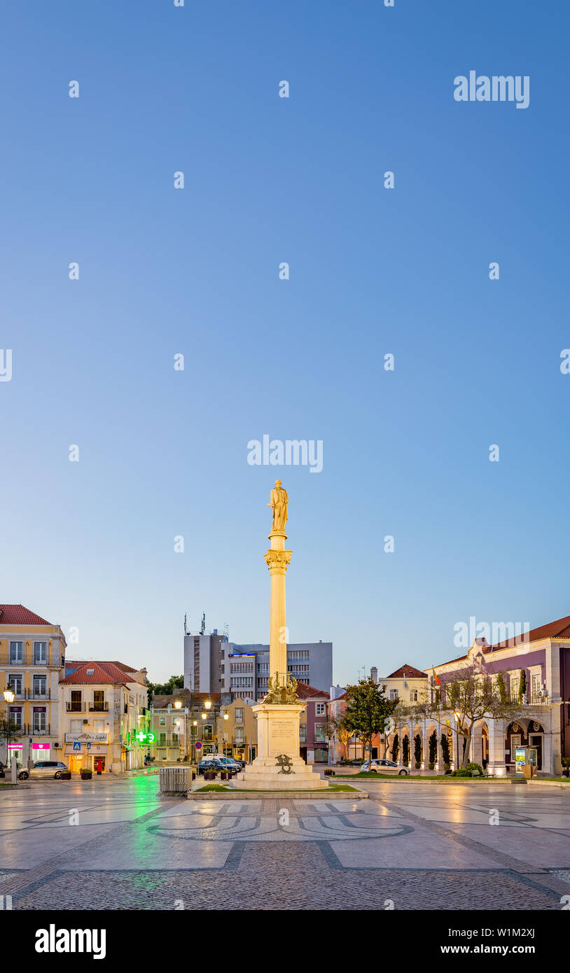 Praça de Bocage, Setúbal Downtown Portogallo Foto Stock