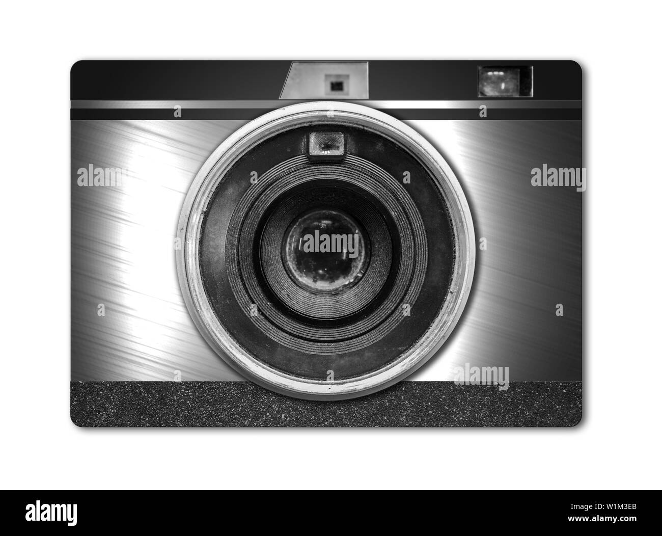 La lente retrò da una vecchia macchina fotografica Foto Stock