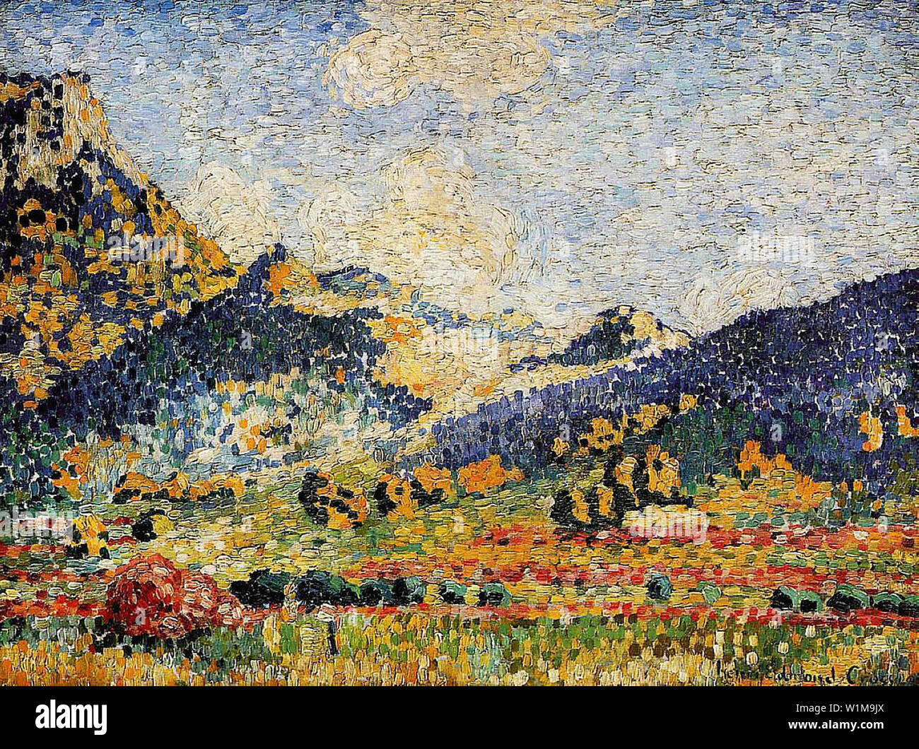 Henri-Edmond Cross - Les petits Montagnes Mauresques 1909 Foto Stock