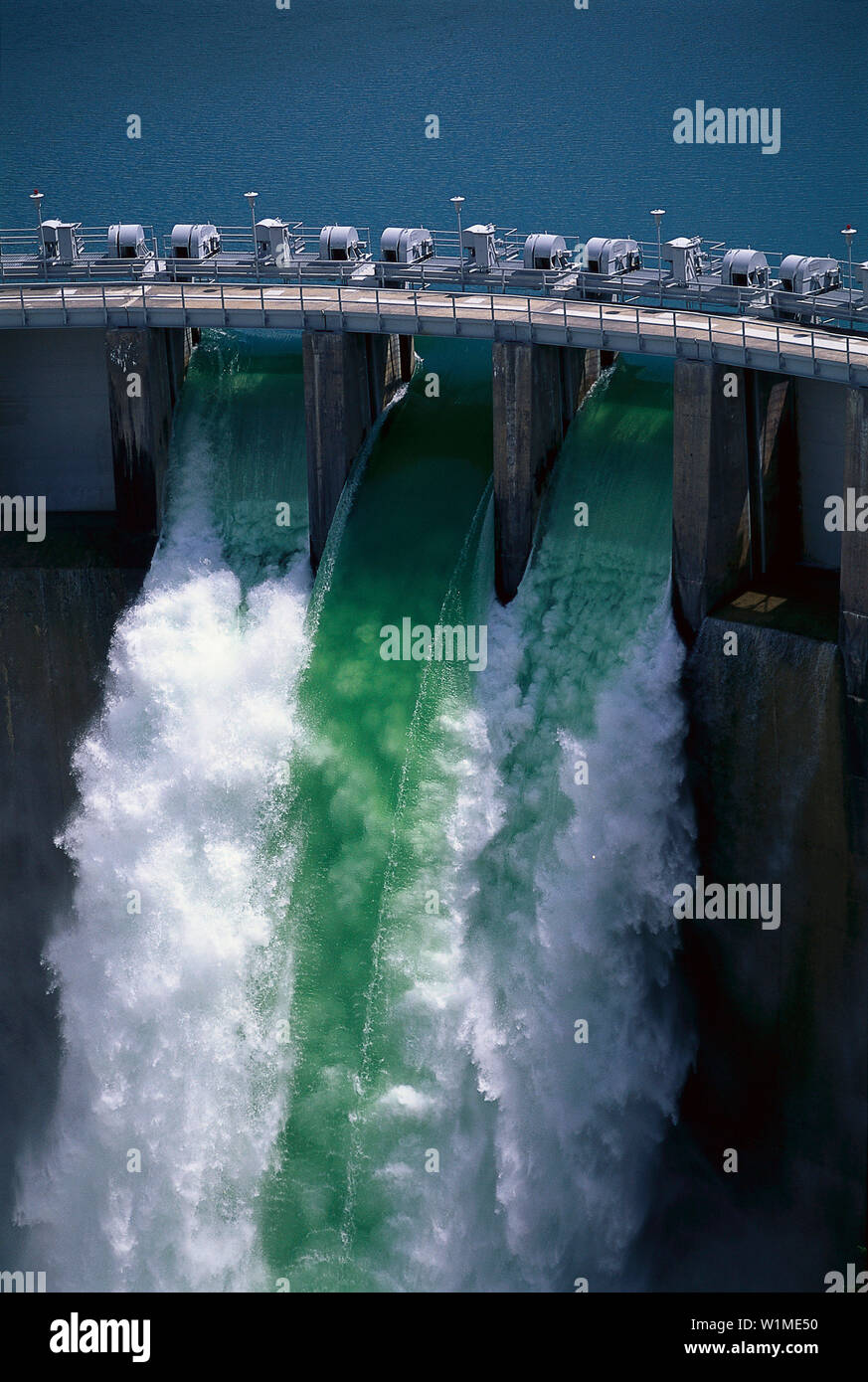 Diga Kerr, il lago Flathead Polson Montana USA Foto Stock