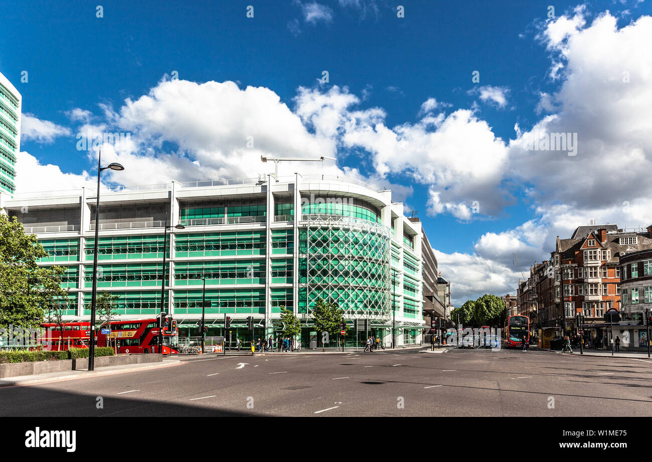 University College Hospital Incidente ed Emergenza edificio (unità centrale abitacolo), Euston Road, Londra, Inghilterra, Regno Unito. Foto Stock