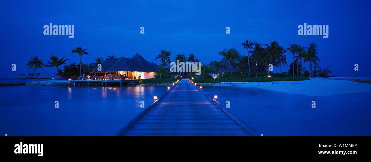 Four Seasons Resort, Kuda Hurra Maledive Isola Foto Stock