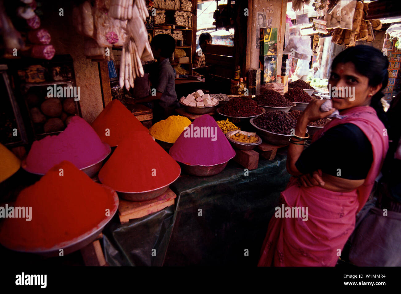 Markt, Ernakulum, Kerala Indien Foto Stock