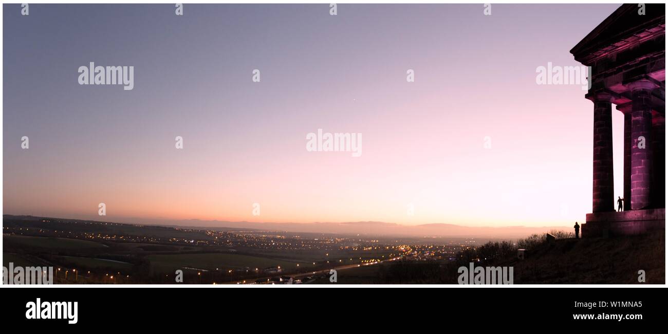 La sera al tramonto tramonto Natura Di Paesaggio Foto Stock