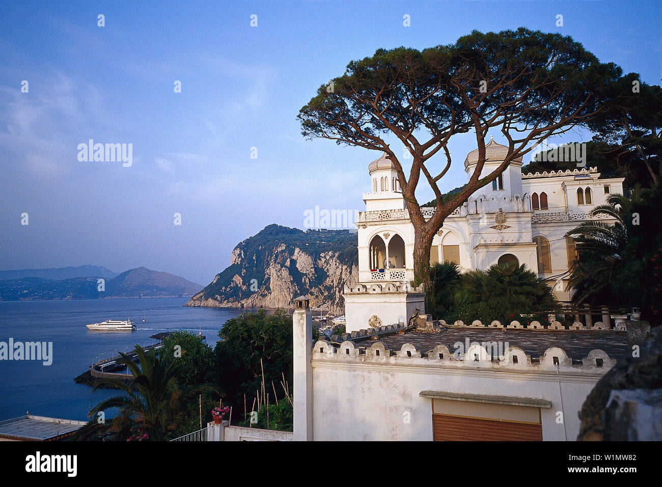 Villa Marina Grande di Capri, Kampanien Italien Foto Stock