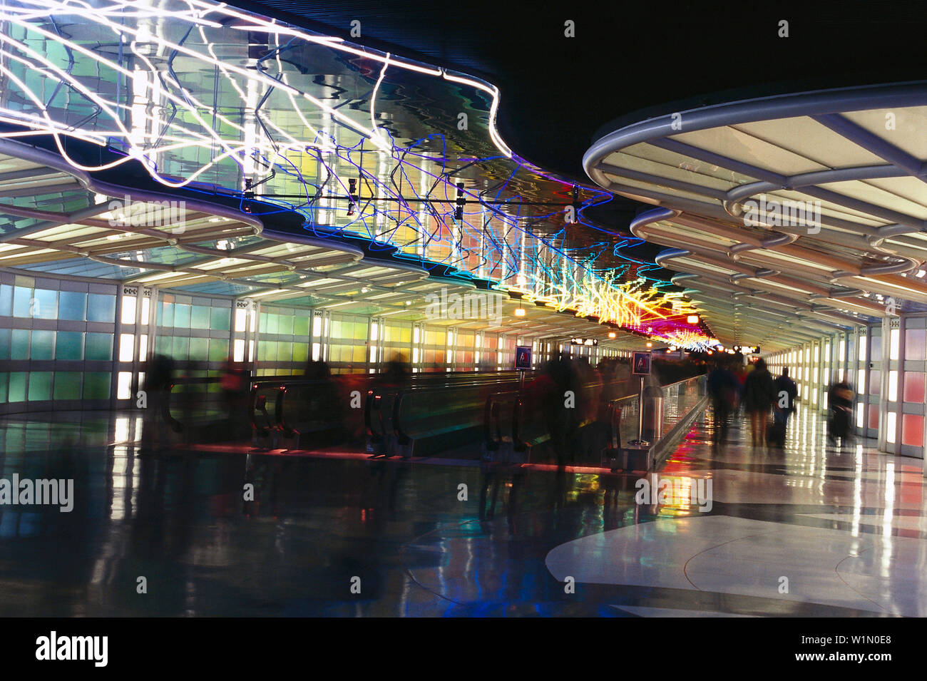 Air Terminal, O'Hare Airport, Chicago STATI UNITI D'AMERICA Foto Stock