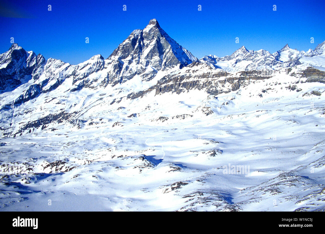Monte Rosa alpi vallesi - Italia Foto Stock
