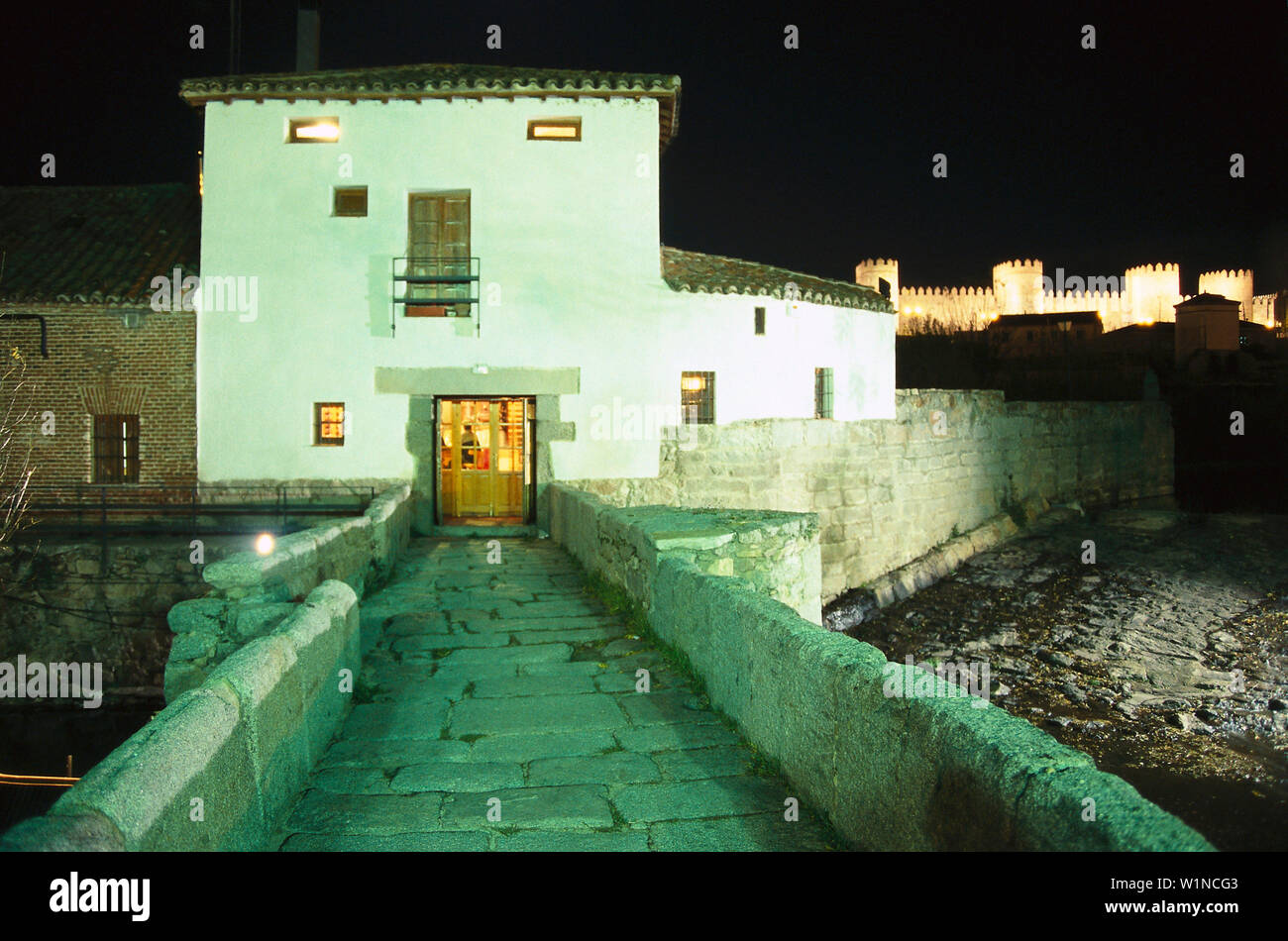 Ristorante Molina de la Losa, Avila, Castilla Spagna Foto Stock