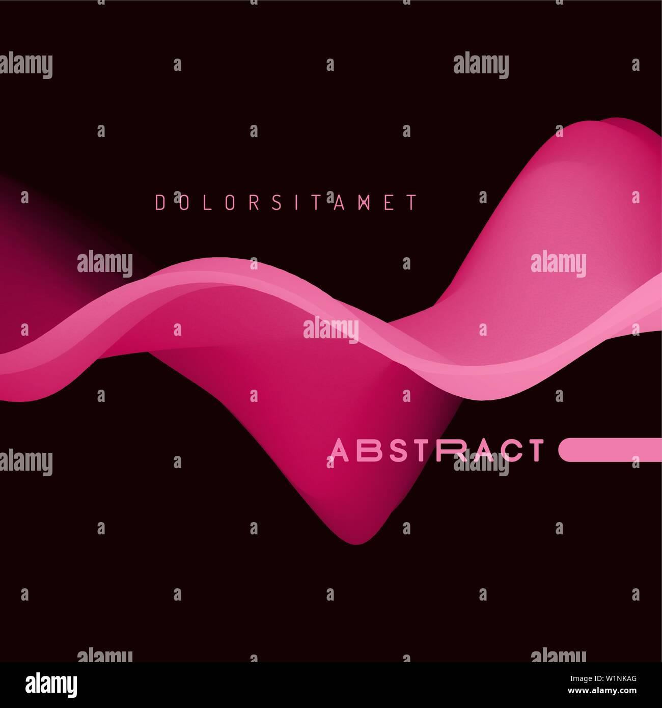 Abstract sfondo ondulato con moderni colori gradiente. Elegante design liquido. Movimento onda sonora. Illustrazione Vettoriale per striscioni, volantini e presentatio Illustrazione Vettoriale