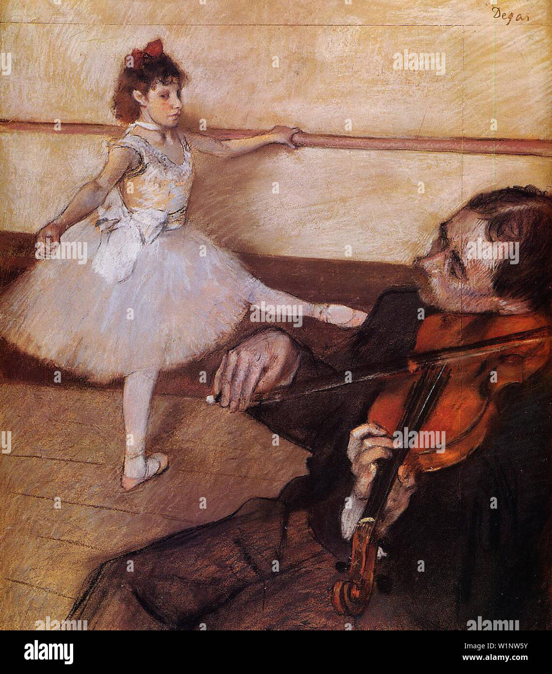 Edgar Degas - Lezione di ballo 1879 Foto Stock