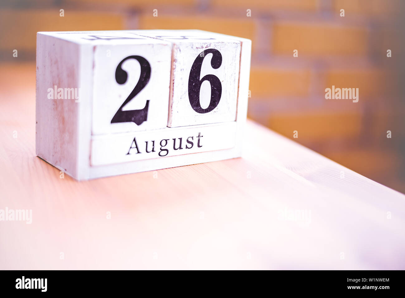 26 Agosto - 26 agosto - compleanno - Giornata Internazionale - Giornata Nazionale Foto Stock