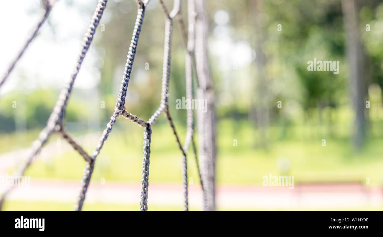 Net sfondo per il gioco della pallavolo Foto Stock