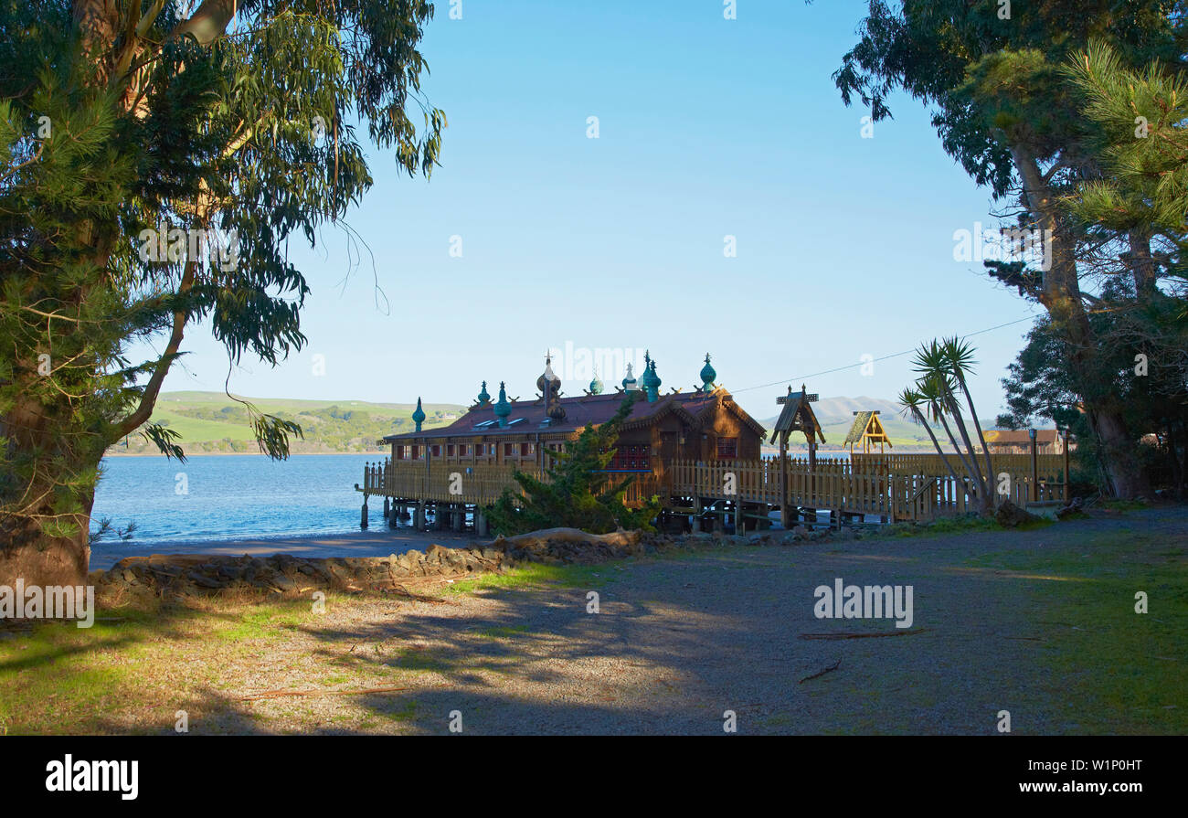 Casa in stile russo a Tomales Bay , Sonoma , California , Stati Uniti Foto Stock