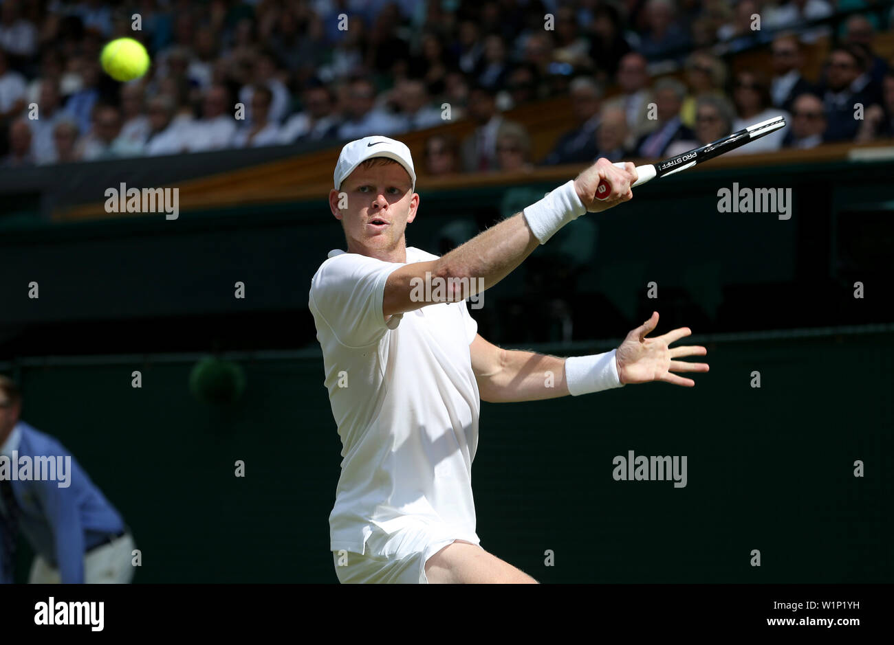 Londra, Regno Unito. Il 3° luglio 2019. I campionati di Wimbledon 2019. Kyle Edmund, Gran Bretagna, 2019 Credit: Allstar Picture Library/Alamy Live News Foto Stock