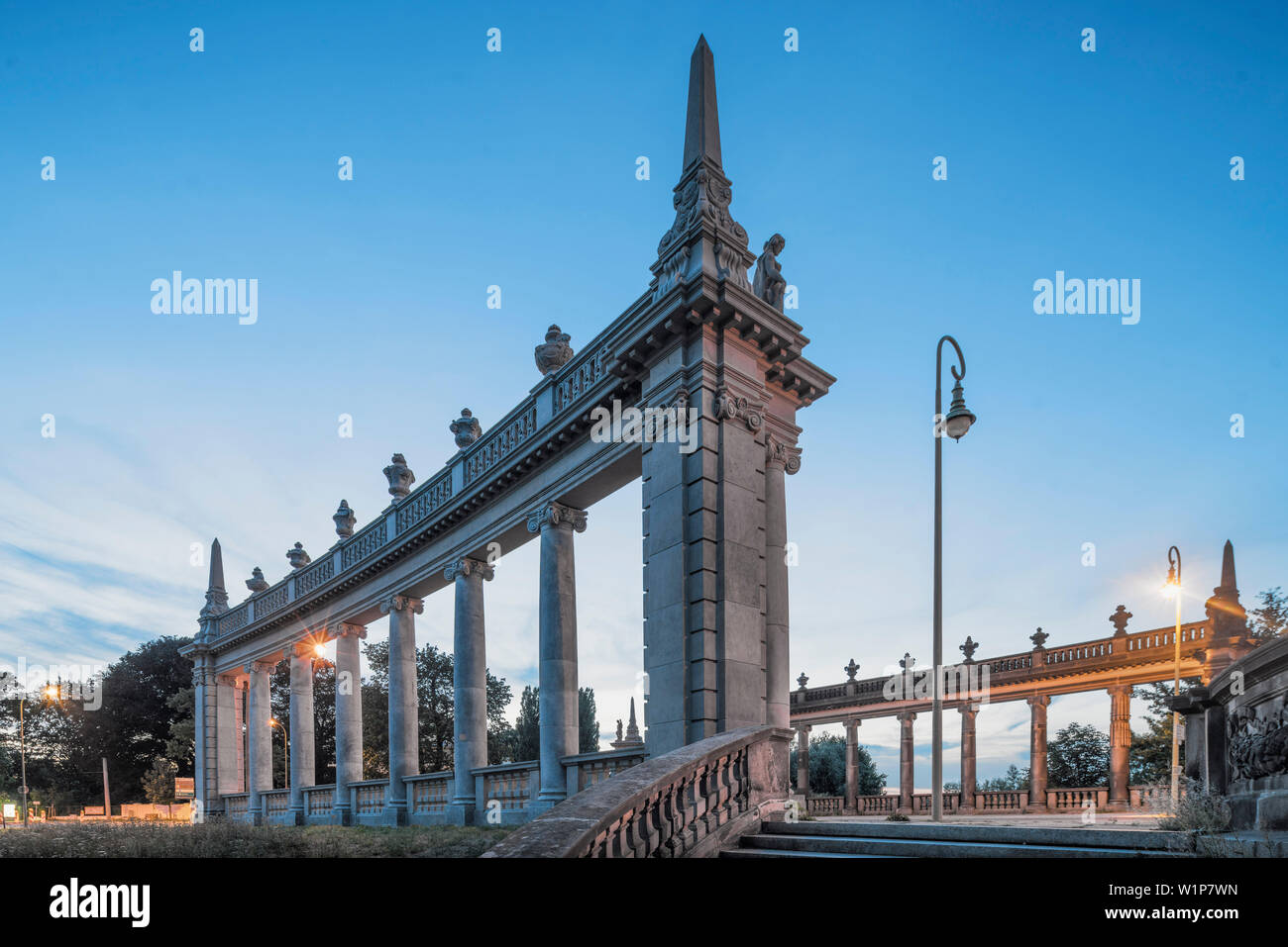 Glienicker bridge, Kolonades, Potsdam, Germania Foto Stock