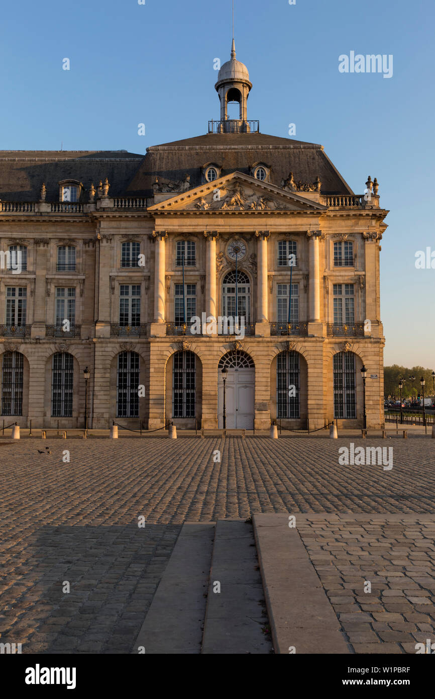 Edificio a Place de la Bourse dall'architetto francese Ange-Jacques Gabriel Foto Stock