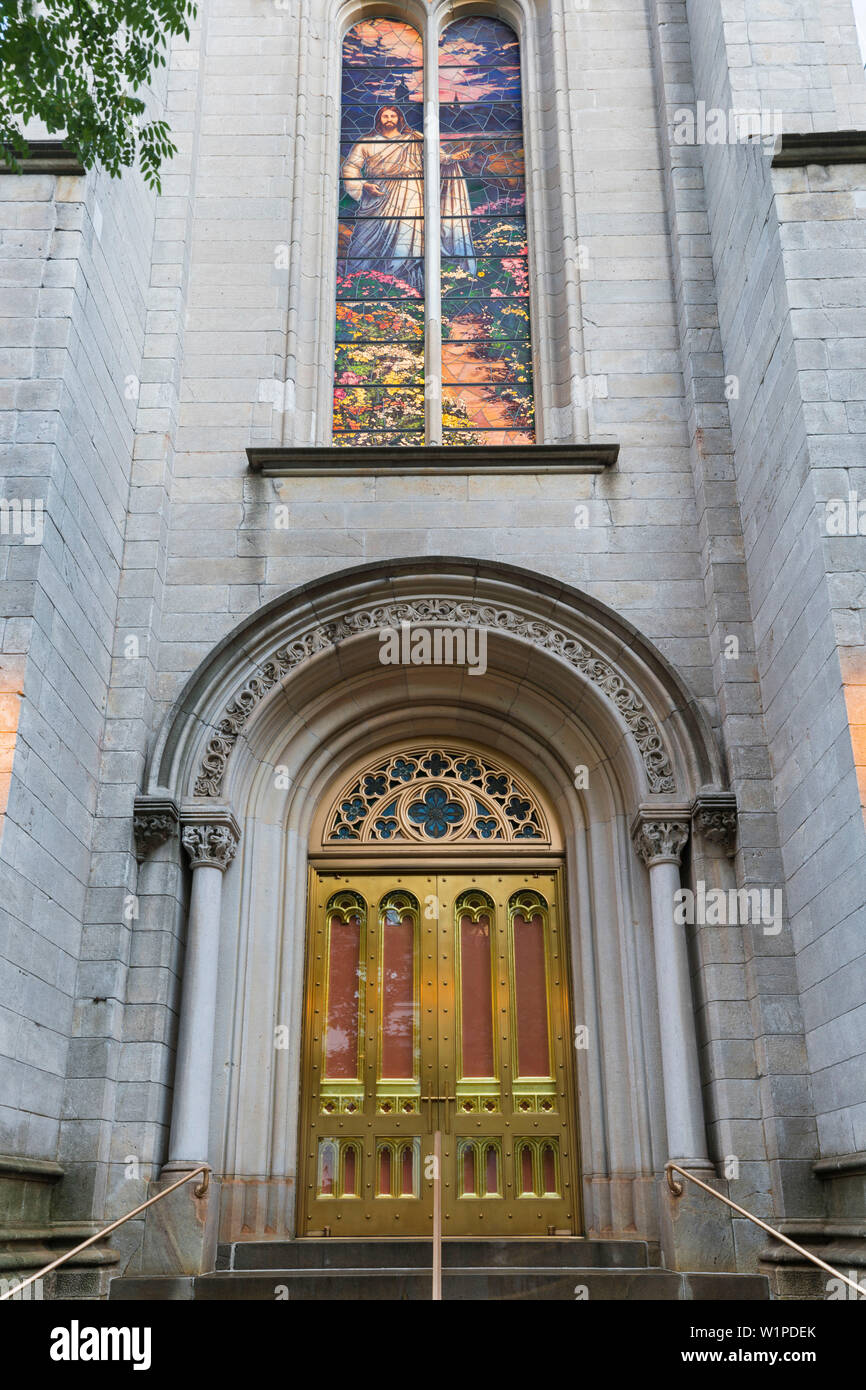 Il marmo Chiesa Collegiata, la Fifth Avenue, Manhattan, New York City, Stati Uniti d'America Foto Stock